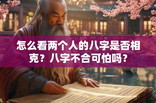 怎么看两个人的八字是否相克？八字不合可怕吗？