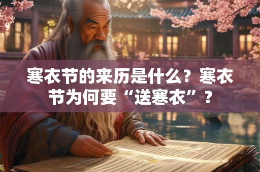 寒衣节的来历是什么？寒衣节为何要“送寒衣”？