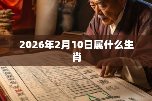 2026年2月10日属什么生肖