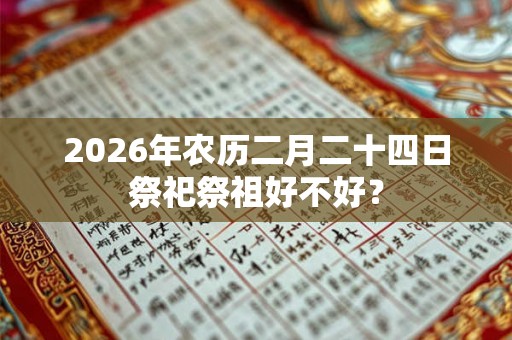 2026年农历二月二十四日祭祀祭祖好不好？