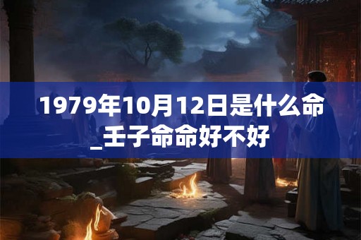 1979年10月12日是什么命_壬子命命好不好