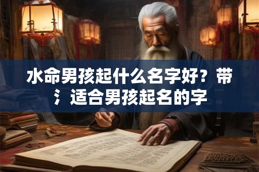 水命男孩起什么名字好？带氵适合男孩起名的字