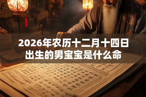 2026年农历十二月十四日出生的男宝宝是什么命 2026年农历十二月十四日出生的男宝宝是什么命