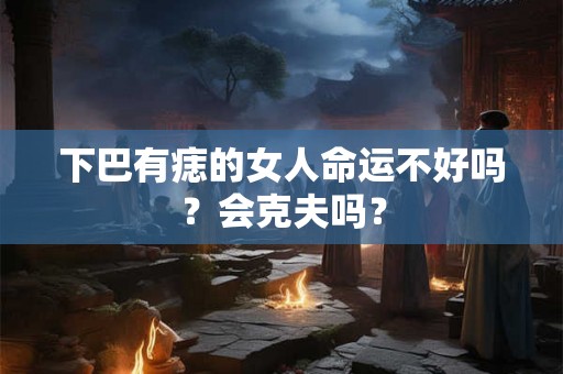 下巴有痣的女人命运不好吗?会克夫吗? 下巴有痣的女人命运不好吗?会克夫吗?