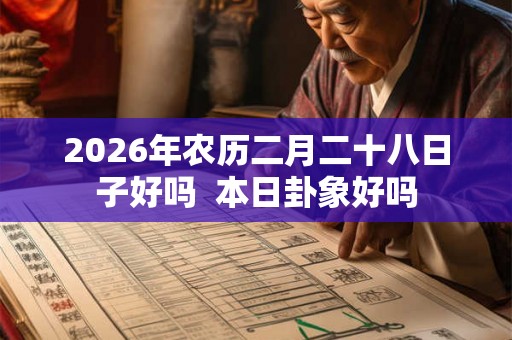 2026年农历二月二十八日子好吗  本日卦象好吗