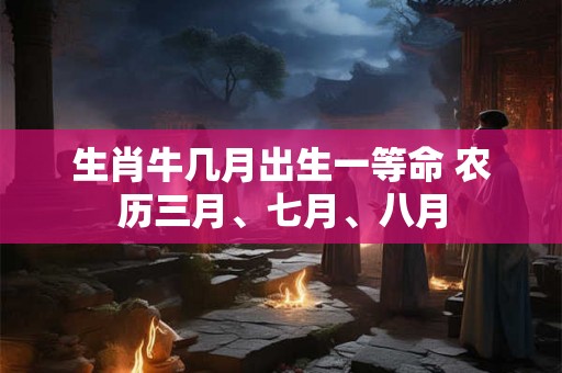 生肖牛几月出生一等命 农历三月、七月、八月