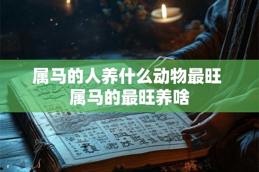 属马的人养什么动物最旺 属马的最旺养啥 属马的人养什么动物最旺 属马的最旺养啥