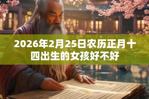 2026年2月25日农历正月十四出生的女孩好不好