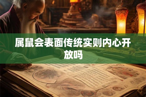 属鼠会表面传统实则内心开放吗