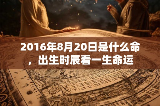 2016年8月20日是什么命，出生时辰看一生命运