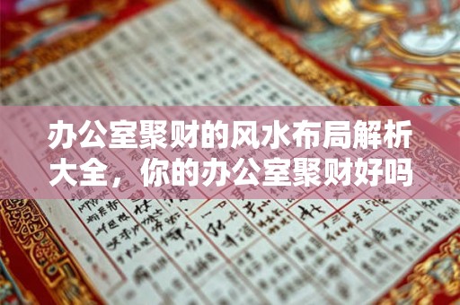 办公室聚财的风水布局解析大全，你的办公室聚财好吗？