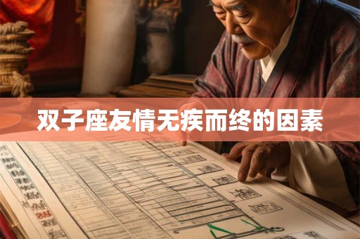 双子座友情无疾而终的因素