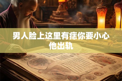 男人脸上这里有痣你要小心他出轨