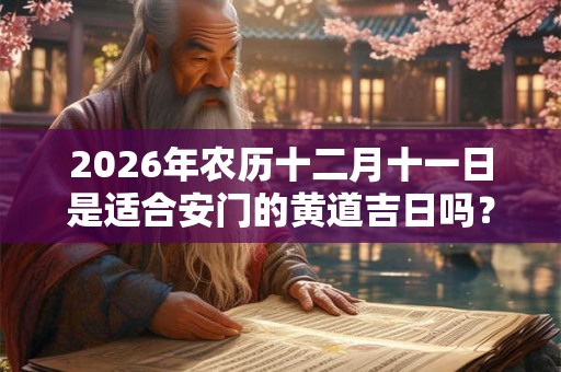 2026年农历十二月十一日是适合安门的黄道吉日吗？