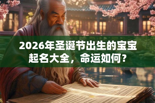 2026年圣诞节出生的宝宝起名大全，命运如何？