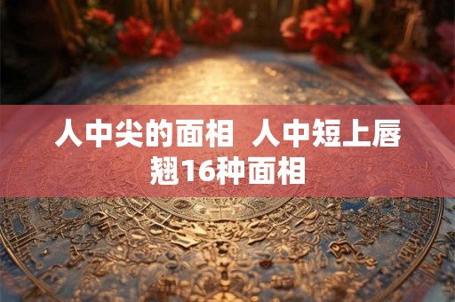 人中尖的面相  人中短上唇翘16种面相