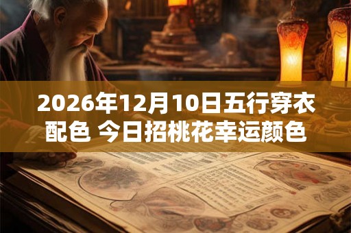 2026年12月10日五行穿衣配色 今日招桃花幸运颜色