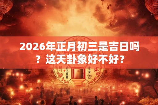 2026年正月初三是吉日吗？这天卦象好不好？