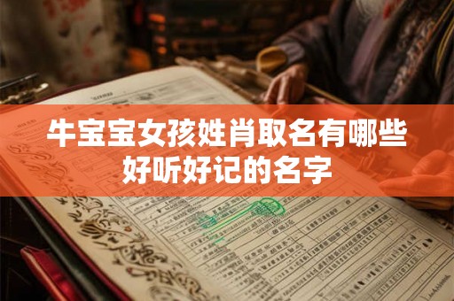 牛宝宝女孩姓肖取名有哪些好听好记的名字
