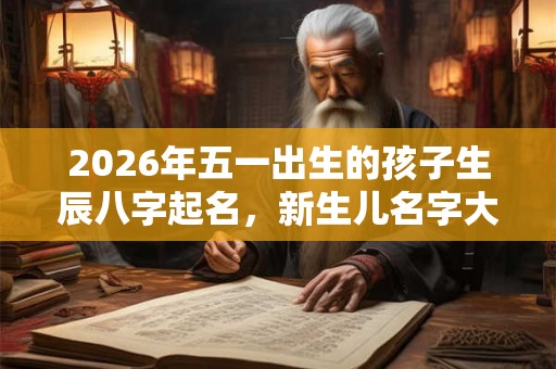 2026年五一出生的孩子生辰八字起名，新生儿名字大全