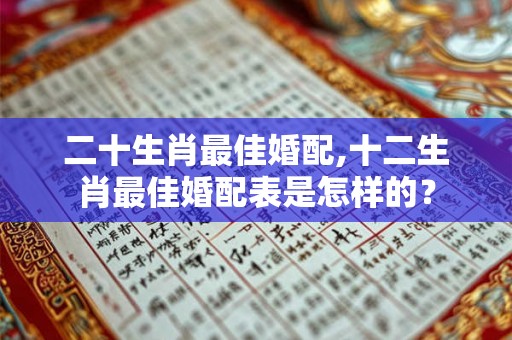 二十生肖最佳婚配,十二生肖最佳婚配表是怎样的？