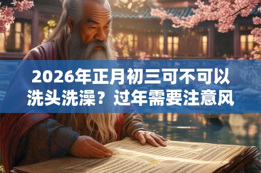 2026年正月初三可不可以洗头洗澡?过年需要注意风水注意事项 2026年正月初三可不可以洗头洗澡?过年需要注意风水注意事项