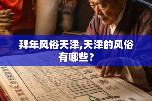 拜年风俗天津,天津的风俗有哪些? 拜年风俗天津,天津的风俗有哪些?