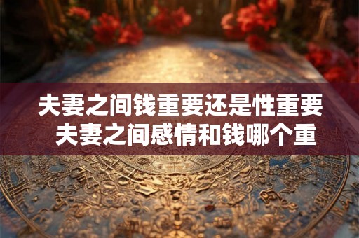 夫妻之间钱重要还是性重要  夫妻之间感情和钱哪个重要