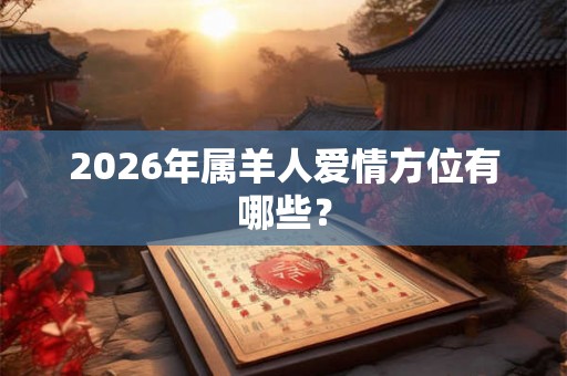 2026年属羊人爱情方位有哪些？