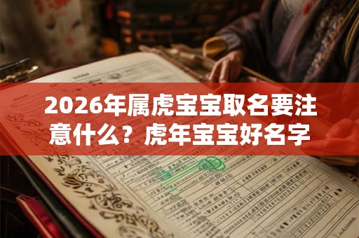 2026年属虎宝宝取名要注意什么？虎年宝宝好名字