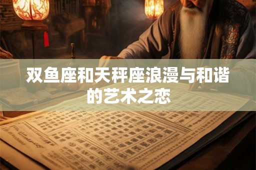 双鱼座和天秤座浪漫与和谐的艺术之恋