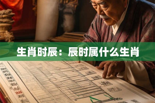生肖时辰：辰时属什么生肖