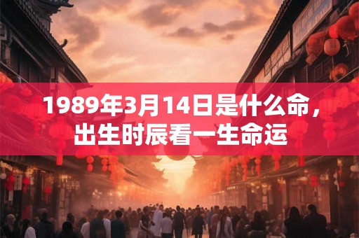 1989年3月14日是什么命，出生时辰看一生命运