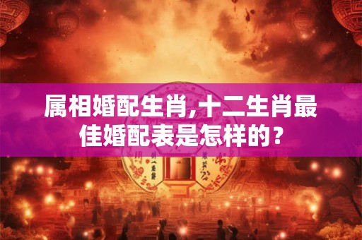 属相婚配生肖,十二生肖最佳婚配表是怎样的？