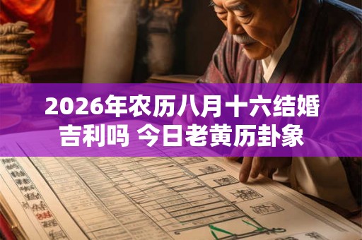 2026年农历八月十六结婚吉利吗 今日老黄历卦象