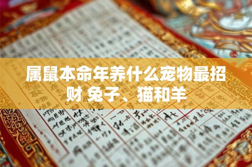 属鼠本命年养什么宠物最招财 兔子、猫和羊