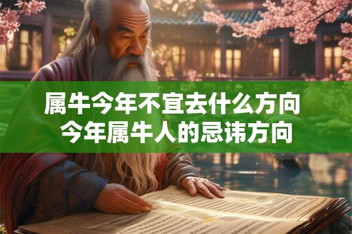 属牛今年不宜去什么方向 今年属牛人的忌讳方向 属牛今年不宜去什么方向 今年属牛人的忌讳方向