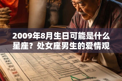 2009年8月生日可能是什么星座？处女座男生的爱情观