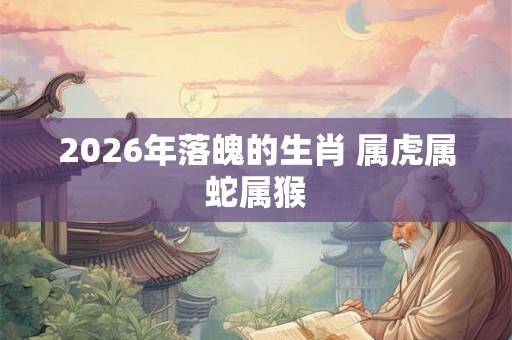 2026年落魄的生肖 属虎属蛇属猴 2026年落魄的生肖 属虎属蛇属猴
