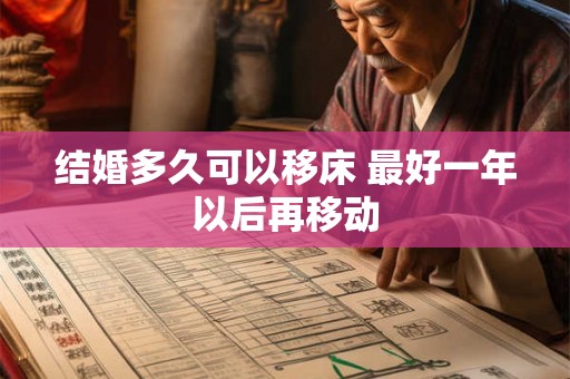结婚多久可以移床 最好一年以后再移动 结婚多久可以移床 最好一年以后再移动