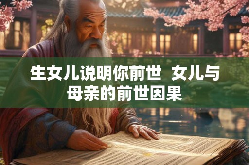 生女儿说明你前世  女儿与母亲的前世因果