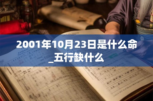 2001年10月23日是什么命_五行缺什么