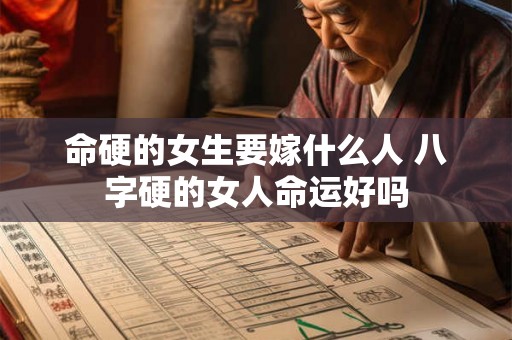 命硬的女生要嫁什么人 八字硬的女人命运好吗