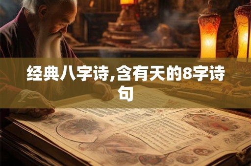 经典八字诗,含有天的8字诗句