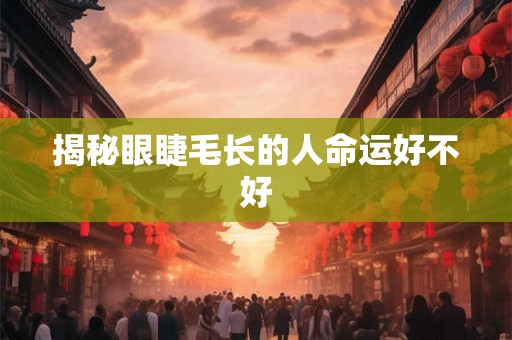 揭秘眼睫毛长的人命运好不好