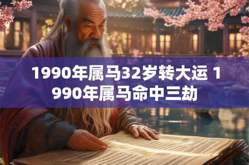 1990年属马32岁转大运 1990年属马命中三劫 1990年属马32岁转大运 1990年属马命中三劫