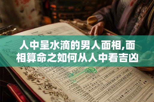 人中呈水滴的男人面相,面相算命之如何从人中看吉凶