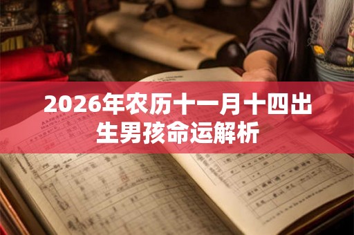 2026年农历十一月十四出生男孩命运解析