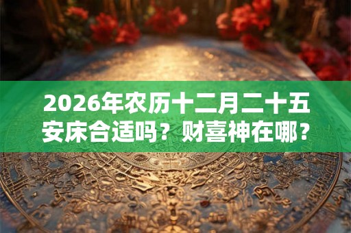 2026年农历十二月二十五安床合适吗？财喜神在哪？