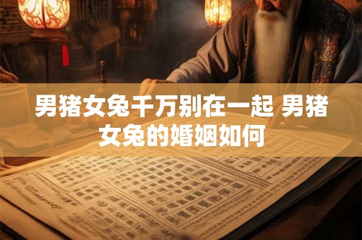 男猪女兔千万别在一起 男猪女兔的婚姻如何